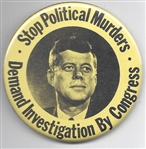 JFK Demand Investigation by Congress