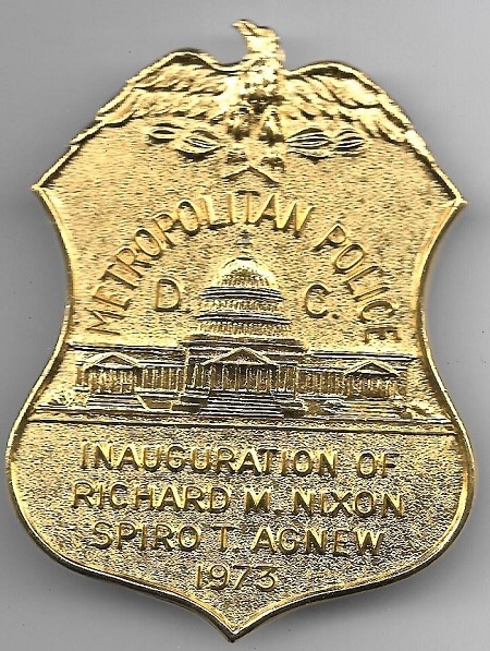 Nixon Inauguration Police Badge