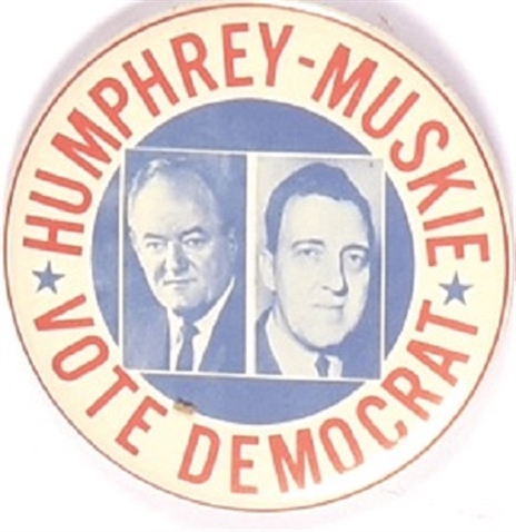 Humphrey, Muskie Vote Democrat