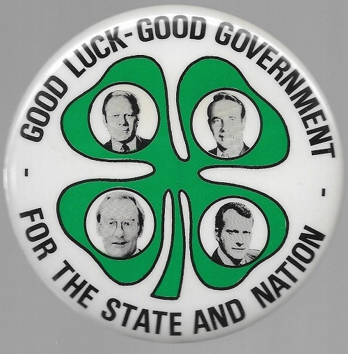 Ford Illinois Four-Leaf Clover Pin