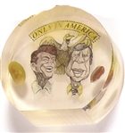 Reagan, Carter Peanut and Jellybean Paperweight