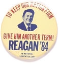 Reagan Give Him Another Term