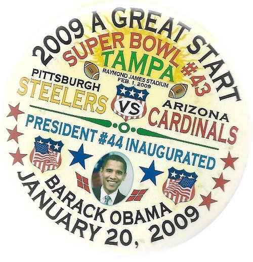 Obama 2009 Great Start Super Bowl