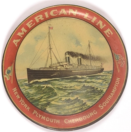 American Line Ocean Liner Tip Tray