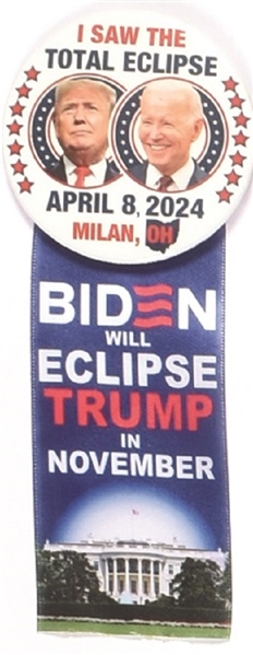 Biden Milan, Ohio Total Eclipse