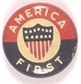 America First World War II Era Pin