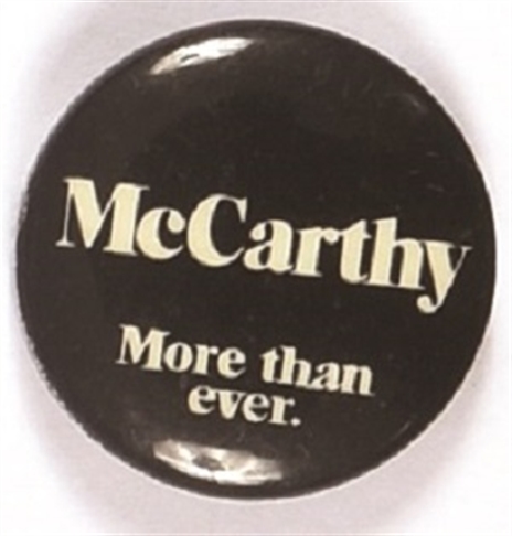 McCarthy More than Ever