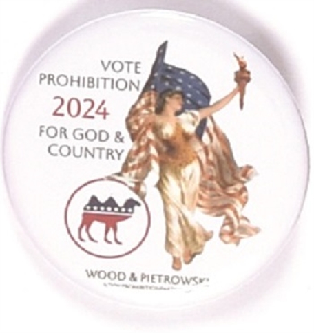 Wood, Pietrowski Lady Liberty Prohibition Pin