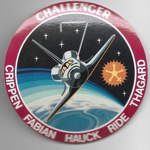 Challenger Space Shuttle Sticker