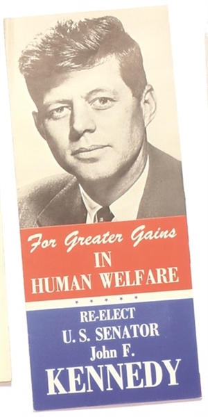 Kennedy Massachusetts Senator Pamphlet