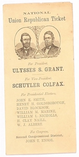 Grant, Colfax Maryland Ballot