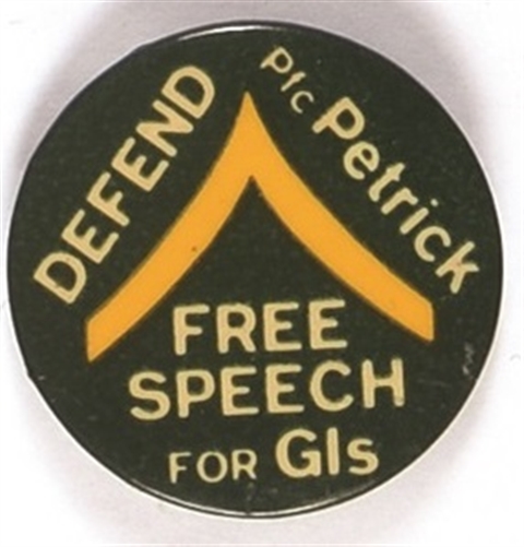 Pfc. Petrick Free Speech for Gis