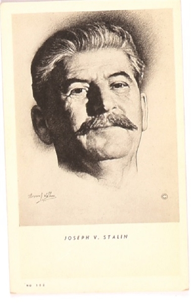 Stalin World War II Postcard