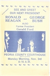 Reagan, Bush, Ford Peoria Poster