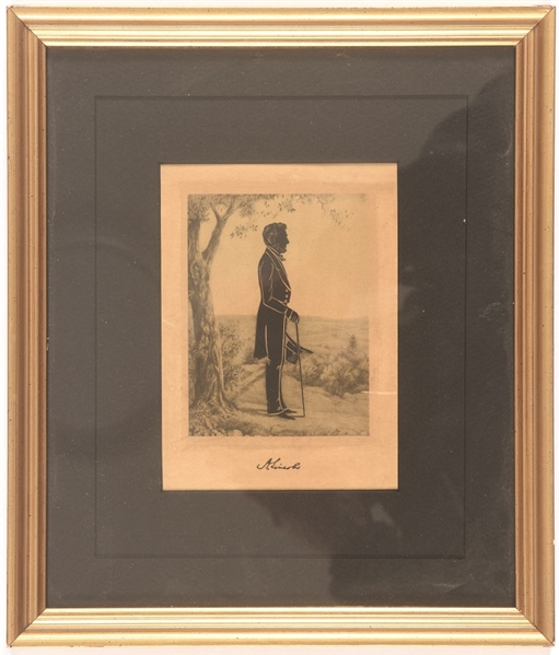 Abraham Lincoln Framed Silhouette