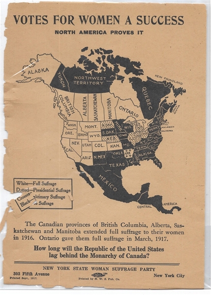 Votes for Women Map