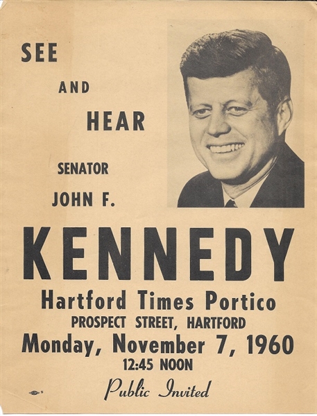 Kennedy Hartford Handbill