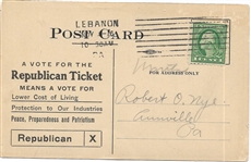 Hughes, Fairbanks Rare 1916 Postcard