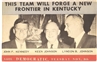 Kennedy and Johnsons Kentucky Coattail Postcard