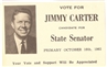 Jimmy Carter for State Senator Campaign Card