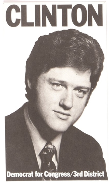 Bill Clinton for Congress Campaign Card