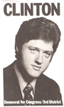 Bill Clinton for Congress Campaign Card