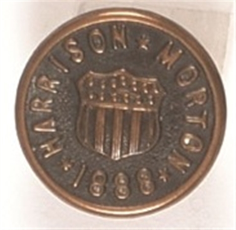 Benjamin Harrison Embossed Metal Stud