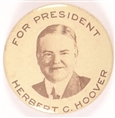 Herbert Hoover Rare Celluloid Pin