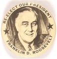 Re-Elect Roosevelt Two Stars Pin