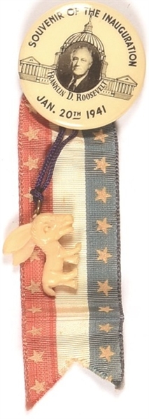 Roosevelt Inaugural Pin and Ribbon