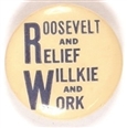 Roosevelt for Relief, Willkie for Relief