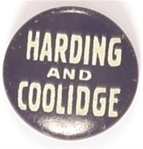 Harding, Coolidge Blue and White Litho