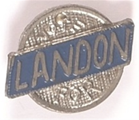 Landon Blue and Silver Metal Pin