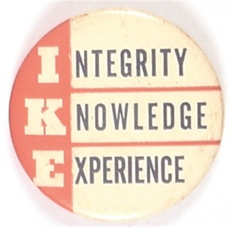 Eisenhower Integrity, Knowledge, Experience
