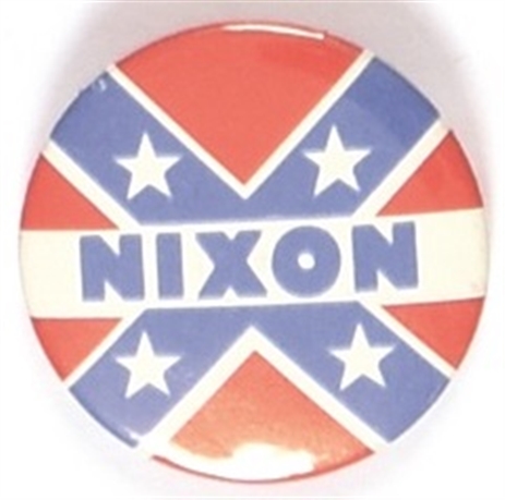 Nixon Confederate Flag Celluloid