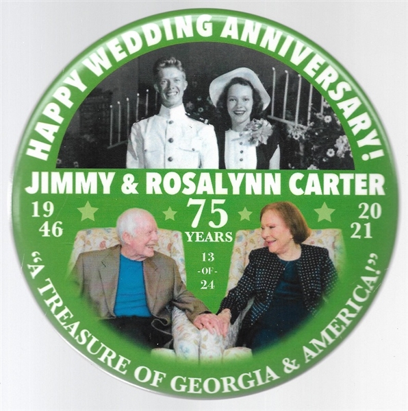 The Carters 75th Anniversary 6 Inch Pin