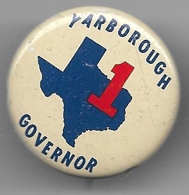 Yarborough for Governor of Texas 