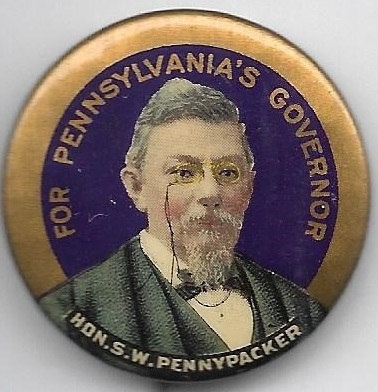 Pennypacker for Governor Pennsylvania 1 ¼ Inch Celluloid 