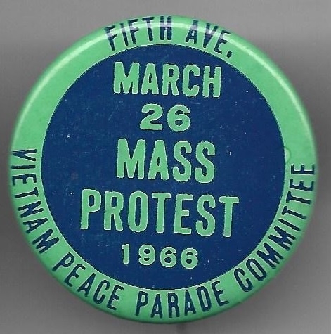 Vietnam Peace Parade Committee 1966 Protest March