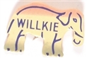 Willkie Plastic Elephant Pin
