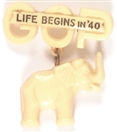 Willkie Life Begins in 40 White Elephant