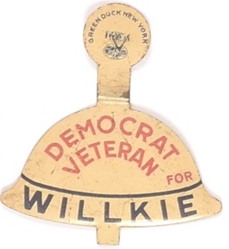 Democrat Veteran for Willkie Tab