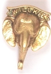 Willkie Brass Elephant Pin