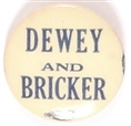 Dewey and Bricker 1944 Celluloid