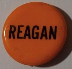Reagan Orange 1 Inch Celluloid
