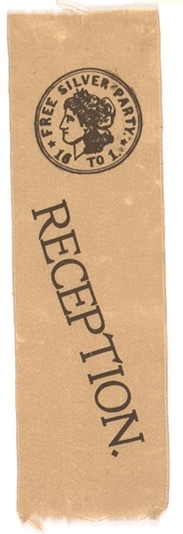 Bryan Free Silver Reception Ribbon