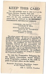 TR 1912 California Progressive Party Postcard