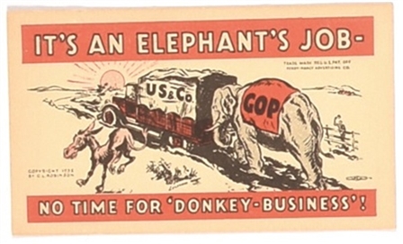 Elephants Job Pennsylvania Card