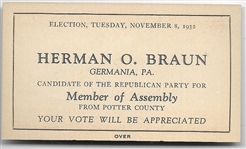Elephant's Job Pennsylvania Card