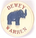 Dewey, Warren Plastic Elephant Pin